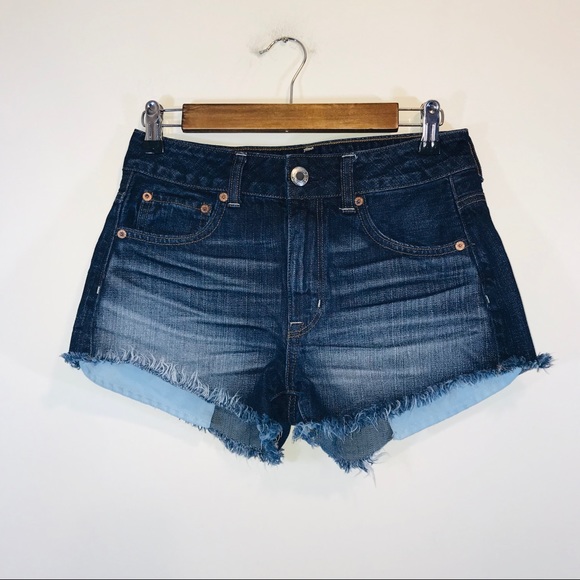 American Eagle Outfitters Pants - American Eagle Hi-Rise Distressed Shorts - #1255